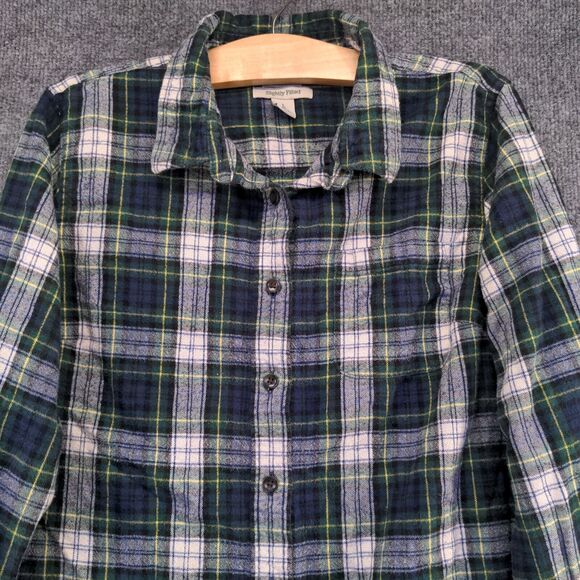 L.L. Bean Men's Slightly Fitted Button Up Shirt Multi Large Long Sleeve Cotton - Picture 3 of 12